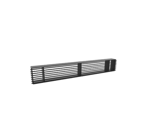 RAIL B650H100mm m/kassett sort – 460cm2 - Image 2
